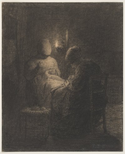 Die Wache (Frauen beim Nähen) von Jean Francois Millet